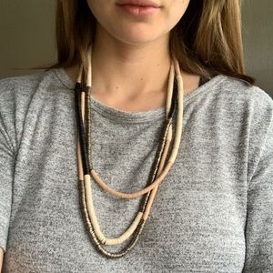 Loft multicolored 3 strand necklace